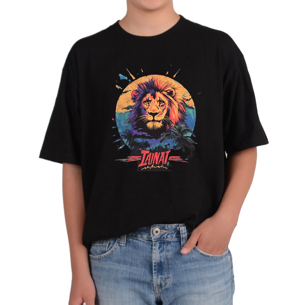 반팔티 다양한 색상 사이즈 사자 LION 빈티지 제왕