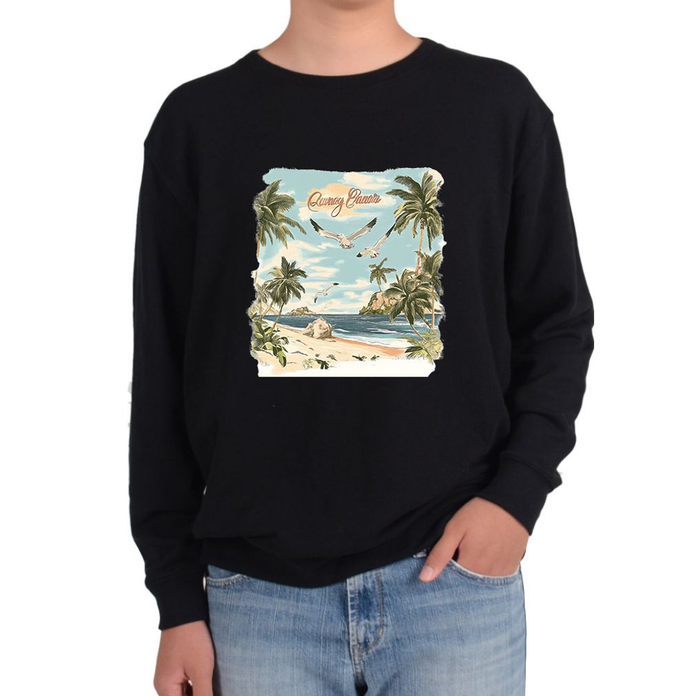 맨투맨 다양한 색상 사이즈 갈매기 섬풍경 바다 바위섬