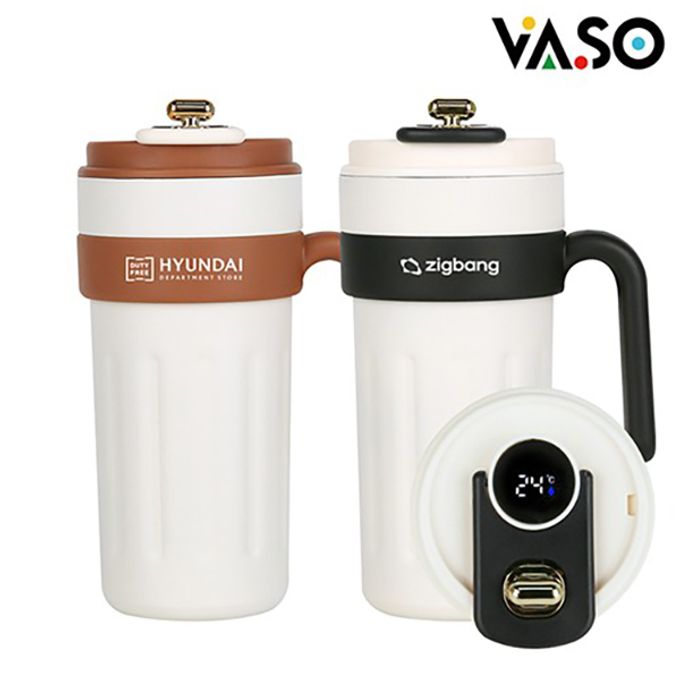 바쏘 믹스 진공 온도계 텀블러 650ml