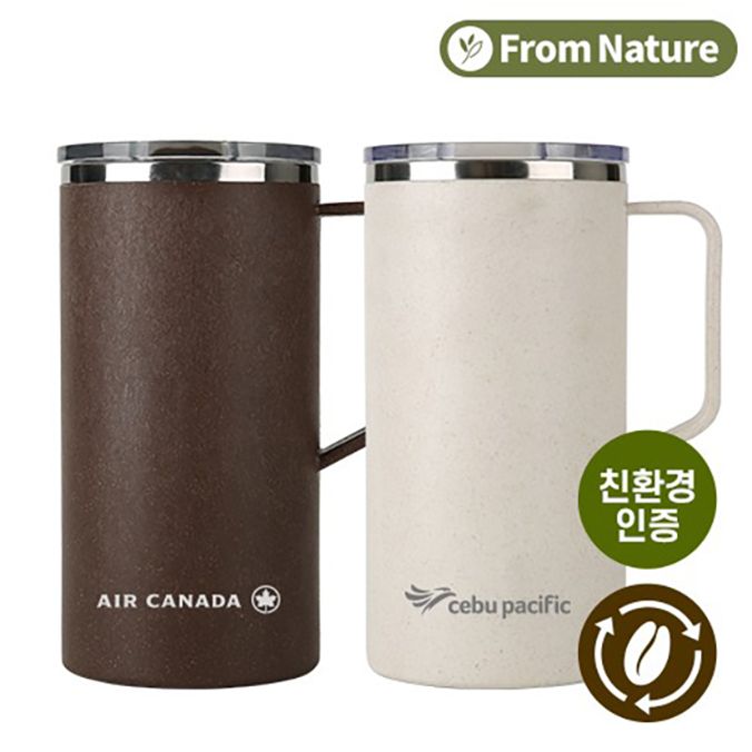 프롬네이쳐 커피가루 오피스 머그 600ml