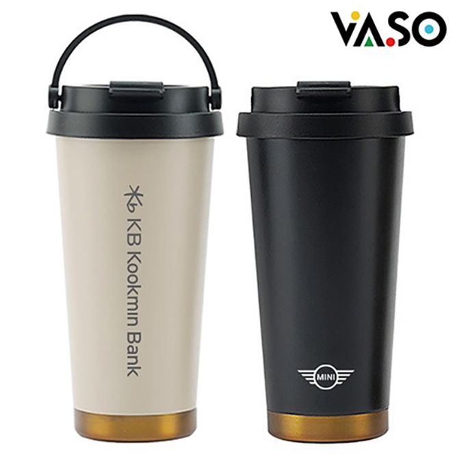 바쏘 핸디 골드 진공 텀블러 500ml
