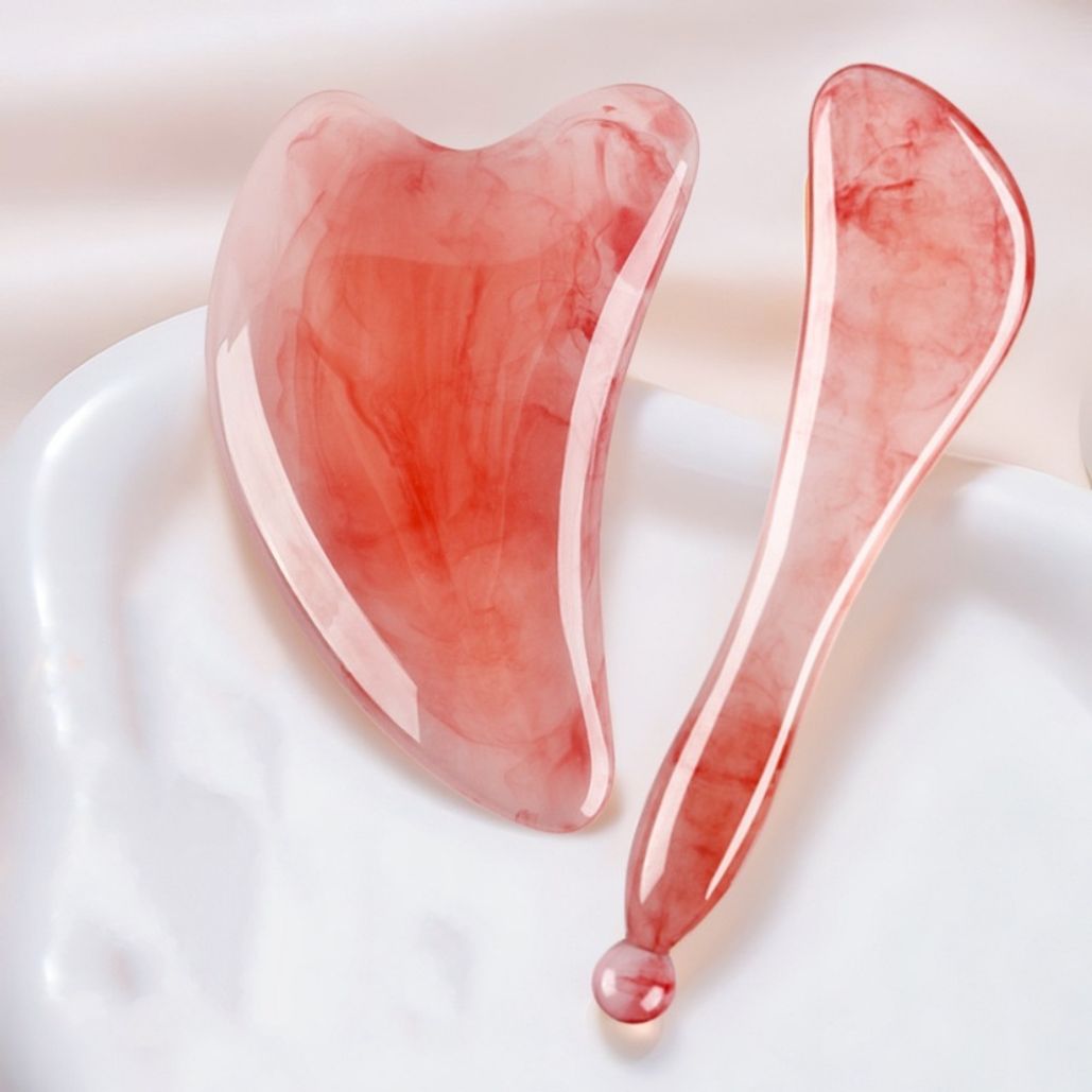 리프팅 하트 괄사 지압봉 지압괄사 세트 2P 2Color