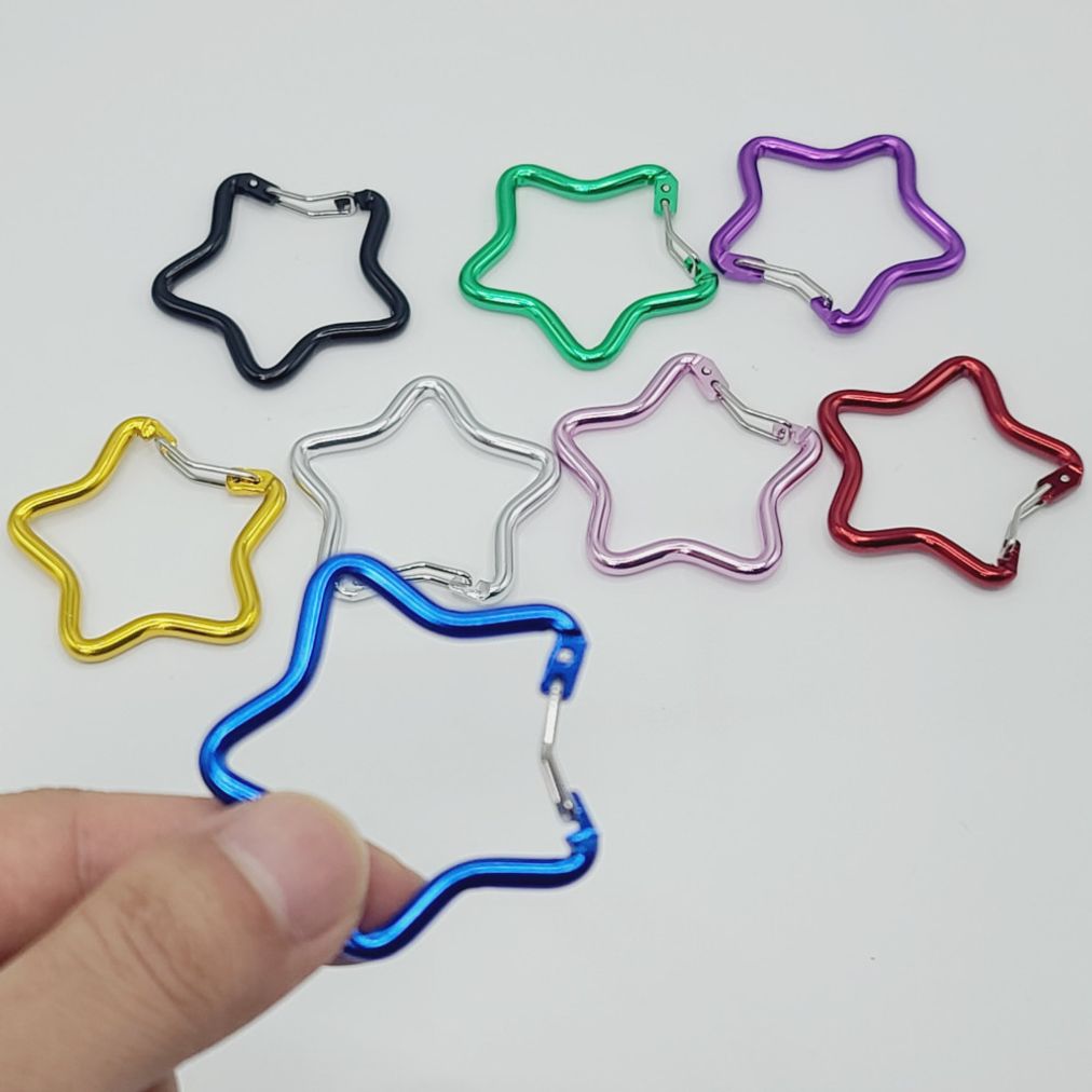 별 카라비너 컬러 비너 키링부자재 가방고리 악세사리 부자재 M50364