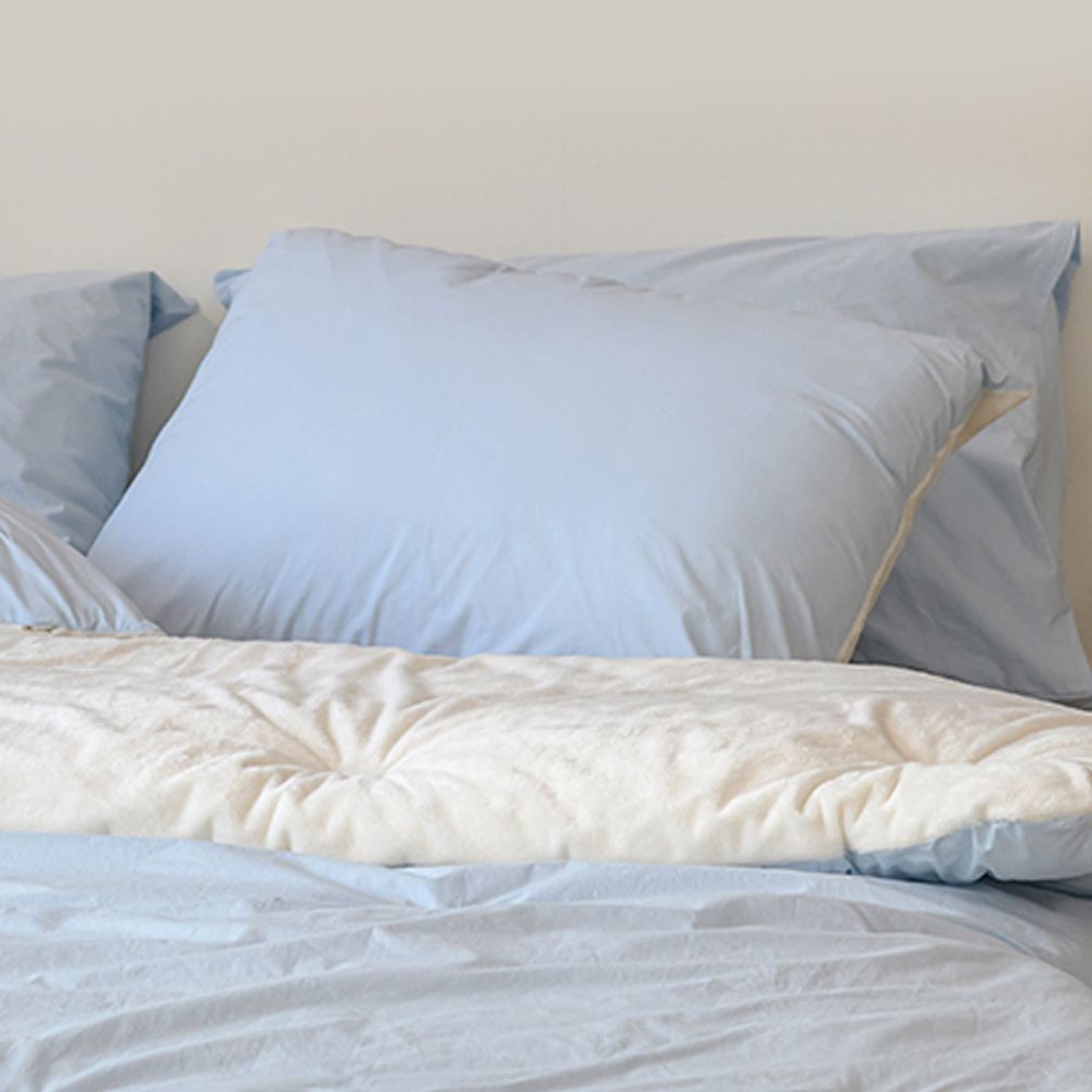 베개커버 here호텔 극세사 베개커버 50x70 (블루)