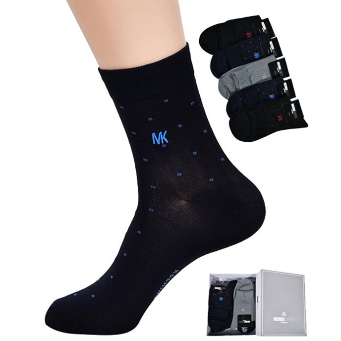 미치코런던 도트 포인트 신사 실켓 중목 양말0003ld