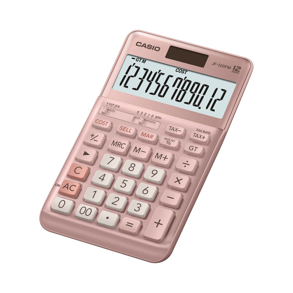 카시오 36800  계산기 JF-120FM-PK 핑크