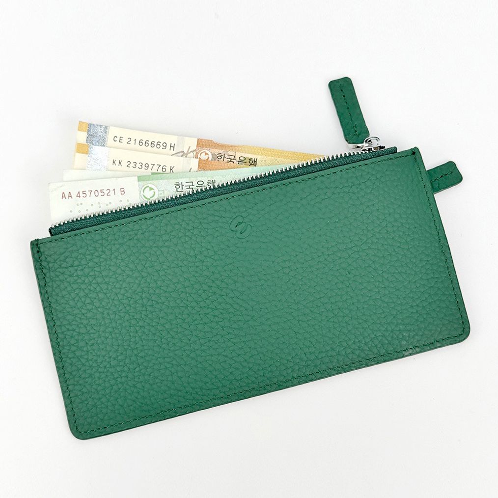 디케이 6004 여성 소가죽 핸드폰 장지갑