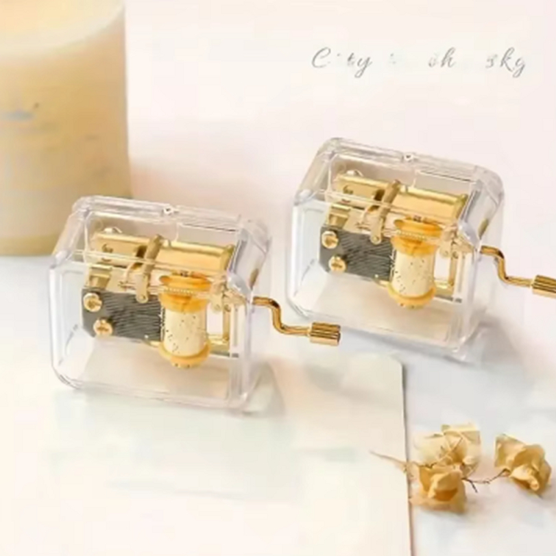 미니 오르골 수동 태엽 뮤직박스 멜로디