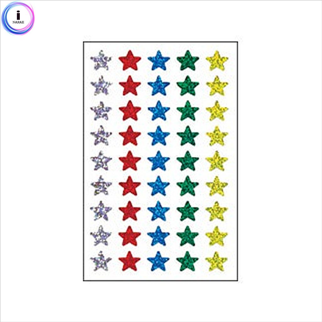 학생 다꾸 별 홀로그램 라벨 315-5 (4매)