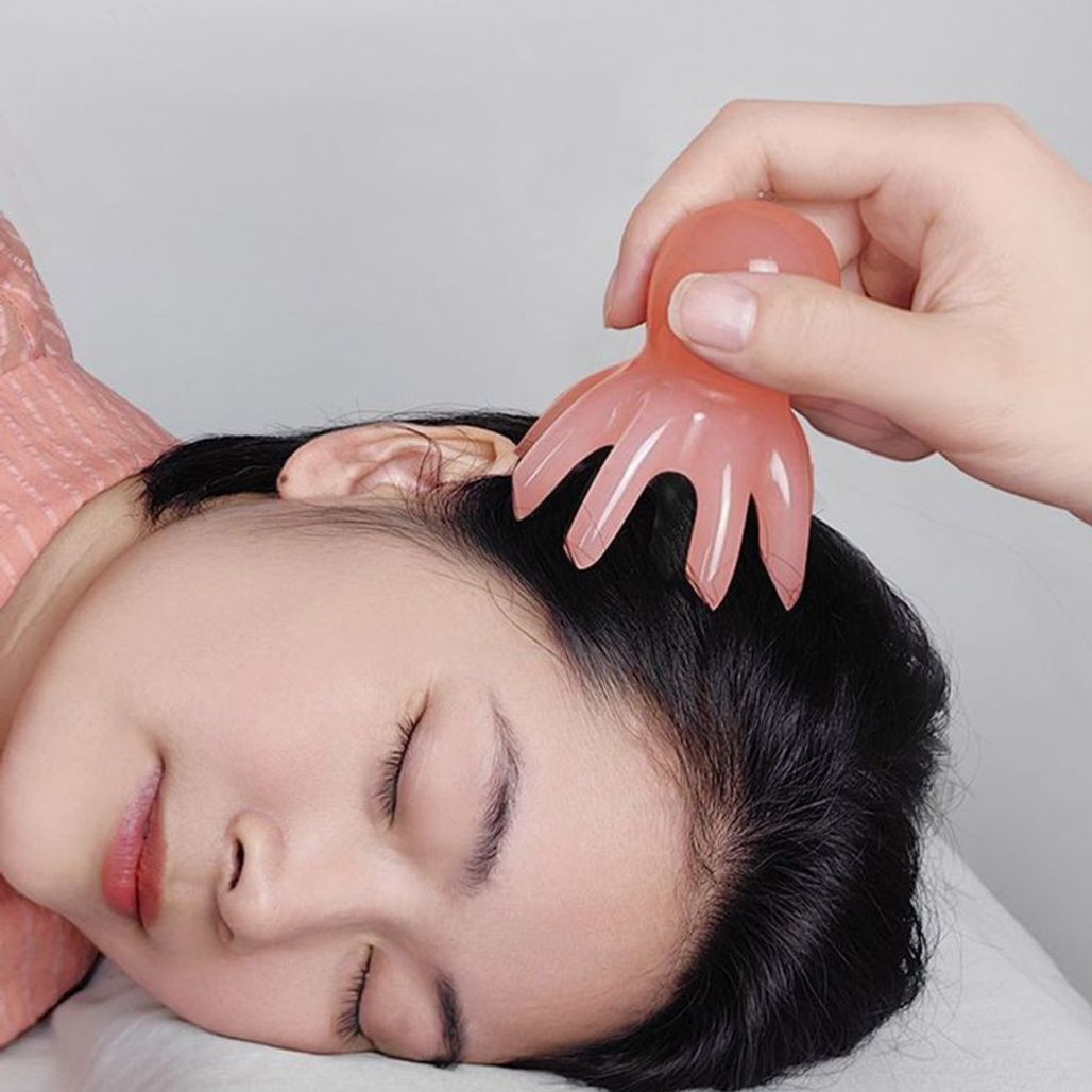 문어 마사지 빗 두피 목 어깨 괄사 마사지기 DD-13268