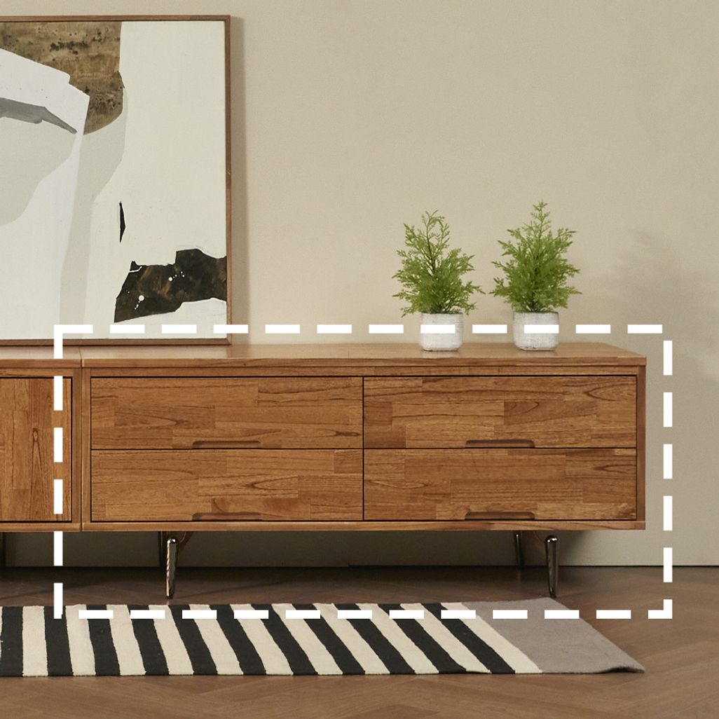 가구산책 참죽 원목 서랍 거실장 1200 EC212