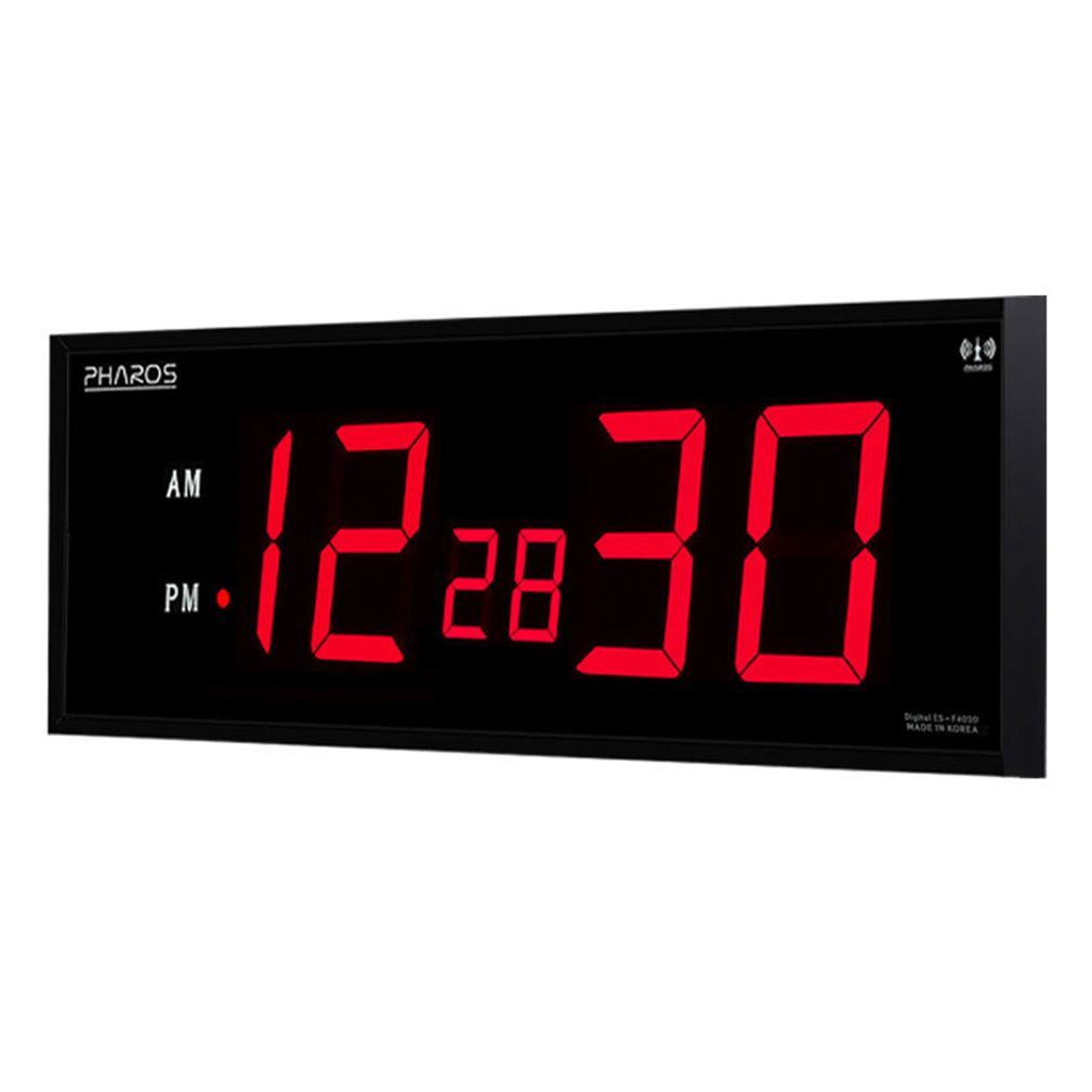 국산 초대형 디지털 전자 방수 벽시계 GPS위성수신 벽걸이시계 수영장 목욕탕 DF4020B