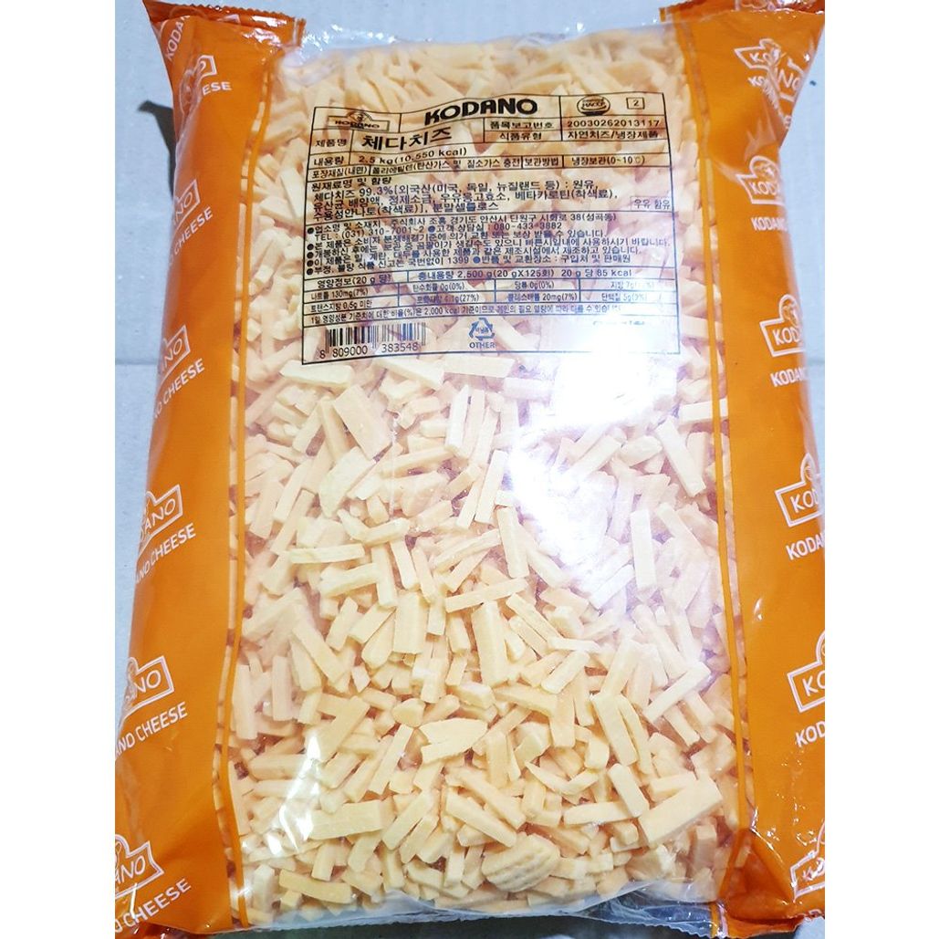 조홍 체다 피자치즈 2.5KX4