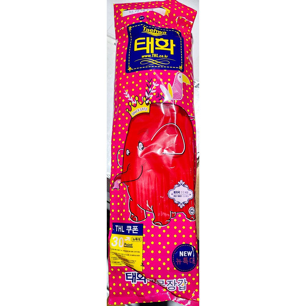 고무장갑(태화 특대L 빨간색 10입) X10