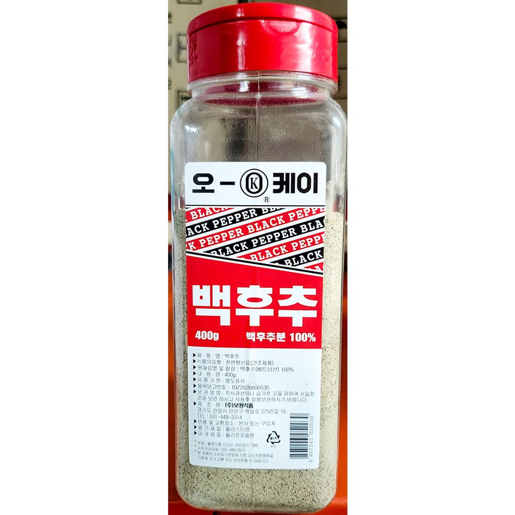 백후추(통 오케이 보원 400g) X20
