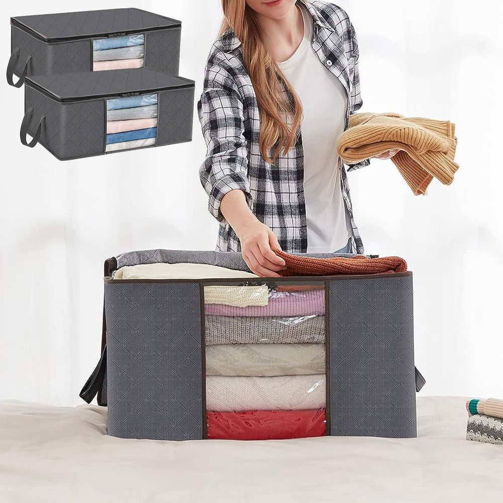 2개세트 공간 수납 리빙 박스 옷정리함 정리함 수납함