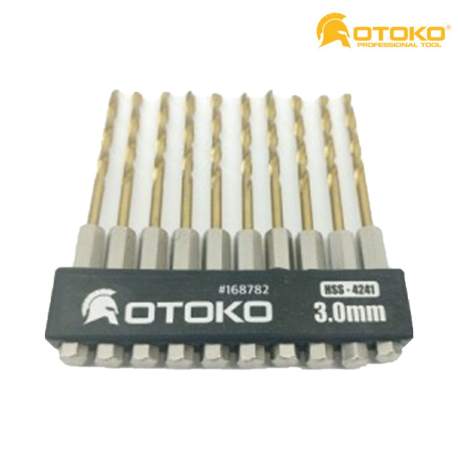 철판기리 타공 티타늄코팅 HSS 4241 철임팩드릴비트 3.0MM 10pcs+1