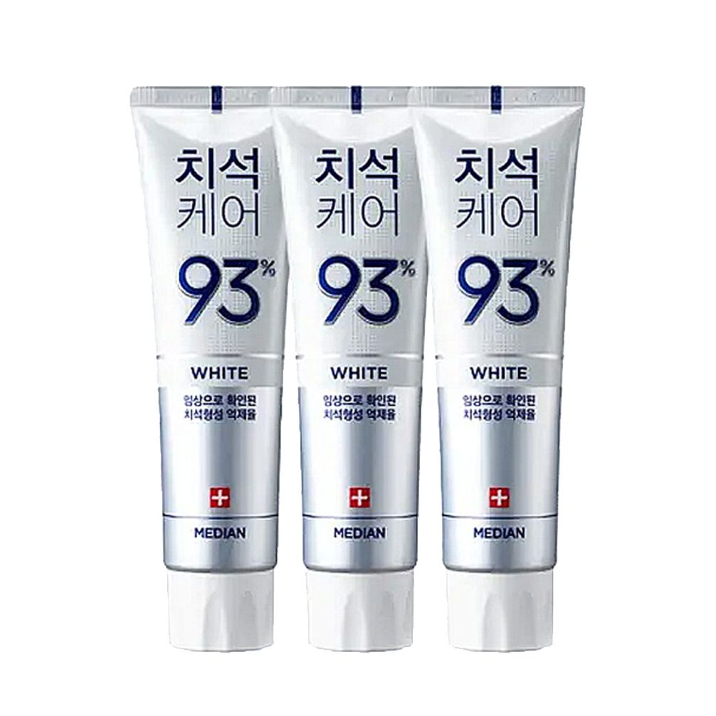 메디안 치석케어 미백 치약 120g 3개입