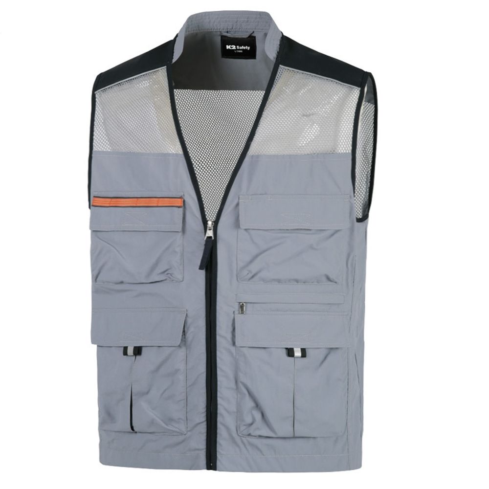 K2 세이프티 작업 조끼 메쉬 현장 공사장 마트 작업복 조끼 베스트 614R