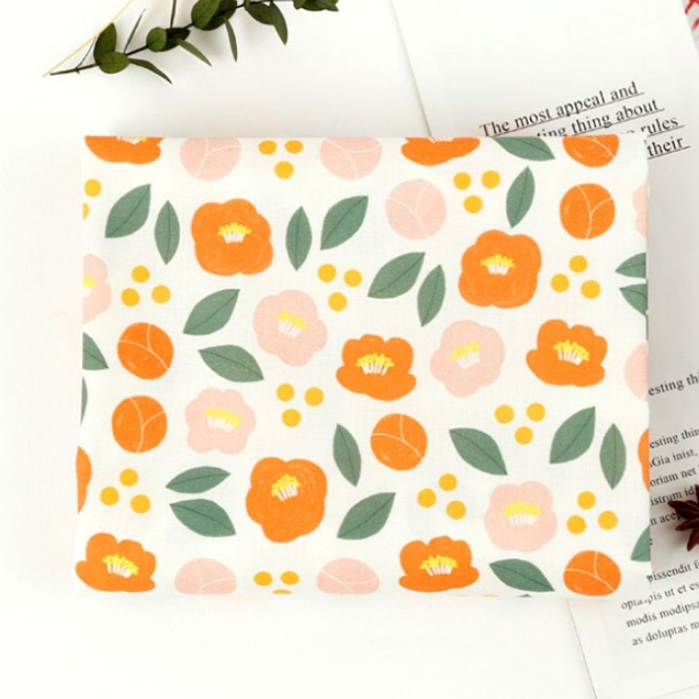 퀼트 만들기 원단 면20수 동백 화이트