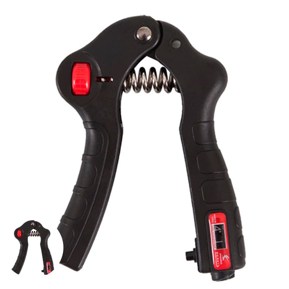 손가락악력기 압력기 완력기 악력기 미세조절카운트 레드블랙 손 악력운동 손운동기구