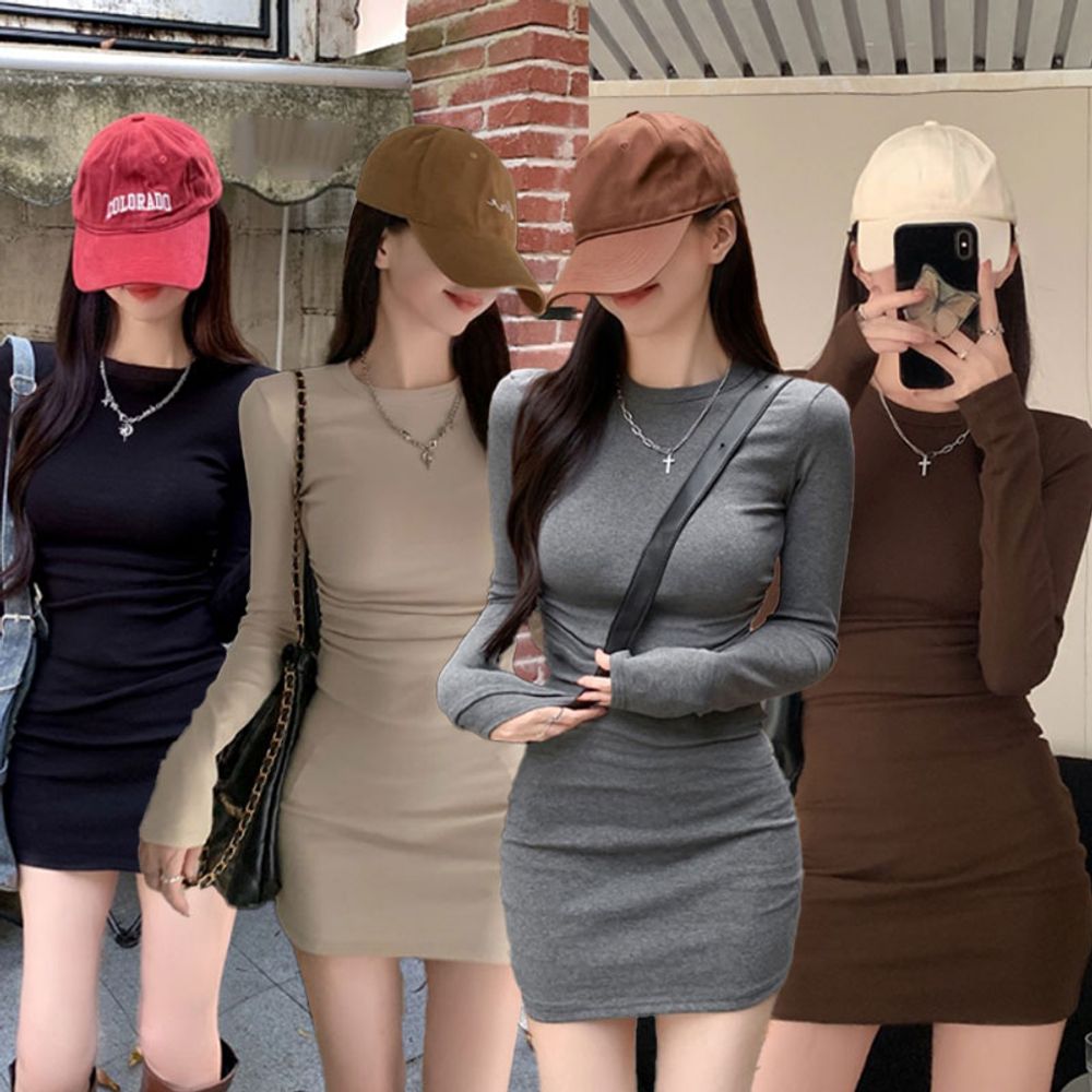 여성 감각적인 데일리 무드 미니 원피스