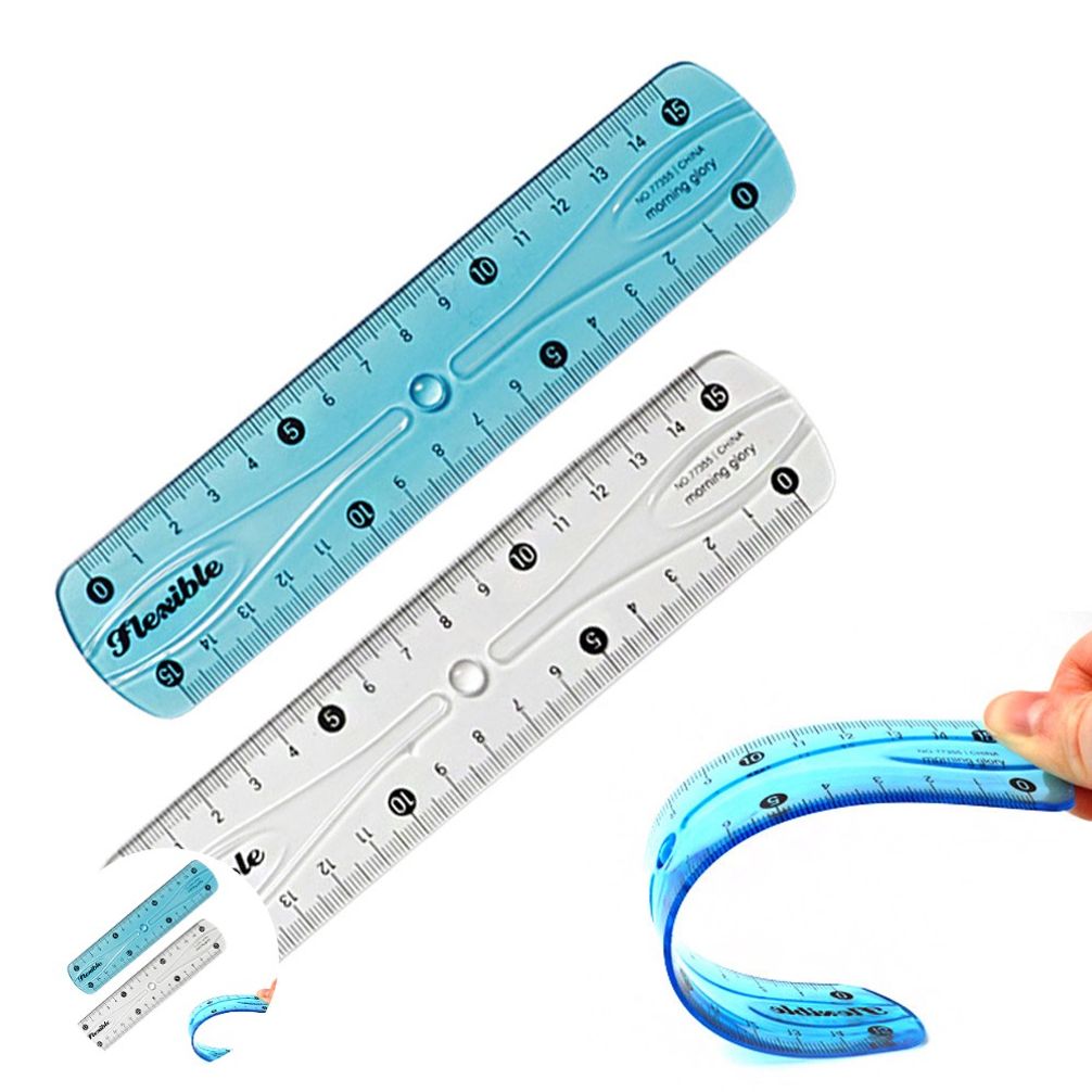 삼각스케일자 제도용 스케일 학용품 문구 말랑말랑 15cm 랜덤1개 사무용 컷팅자 제도