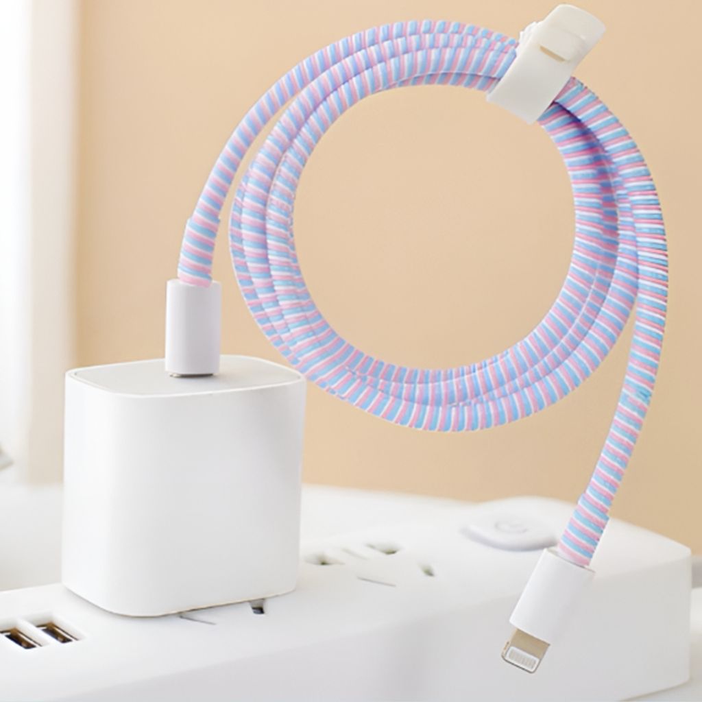 핸드폰 충전단지 보호캡 충전기 단선방지 꼬임 방지 캡 충전선