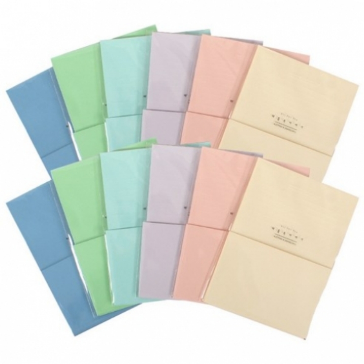 (톡톡)마음속이야기 편지지 6종_편지지4장봉투2장