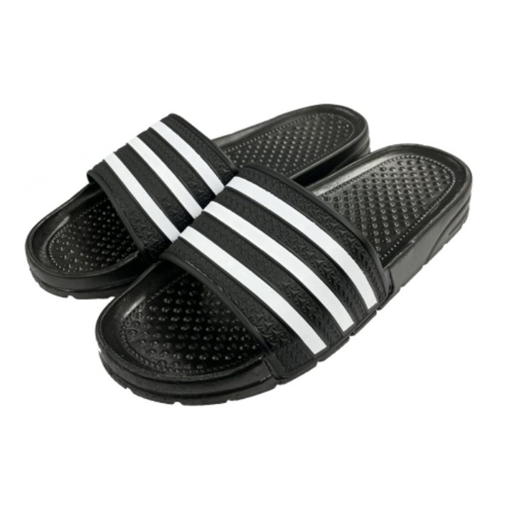 신우 PVC 삼선슬리퍼_실내화230 검정 고무실내화