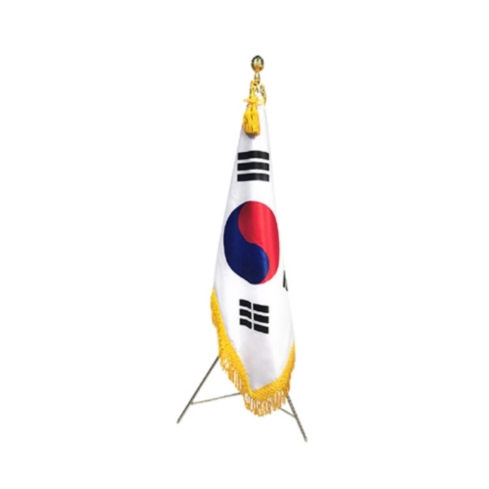 태극기 정기세트 자수7호 90x135cm 천가방케이스 국기