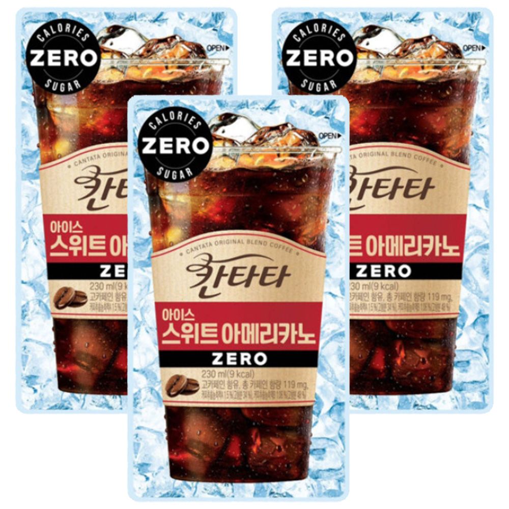 롯데 칸타타 아이스 스위트아메리카노 제로 230ml x 50팩입