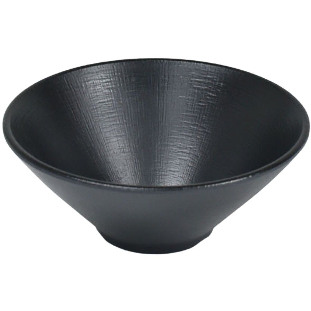 매트 블랙 브이면기 체크 멜라민 대접 면기 DS-7782