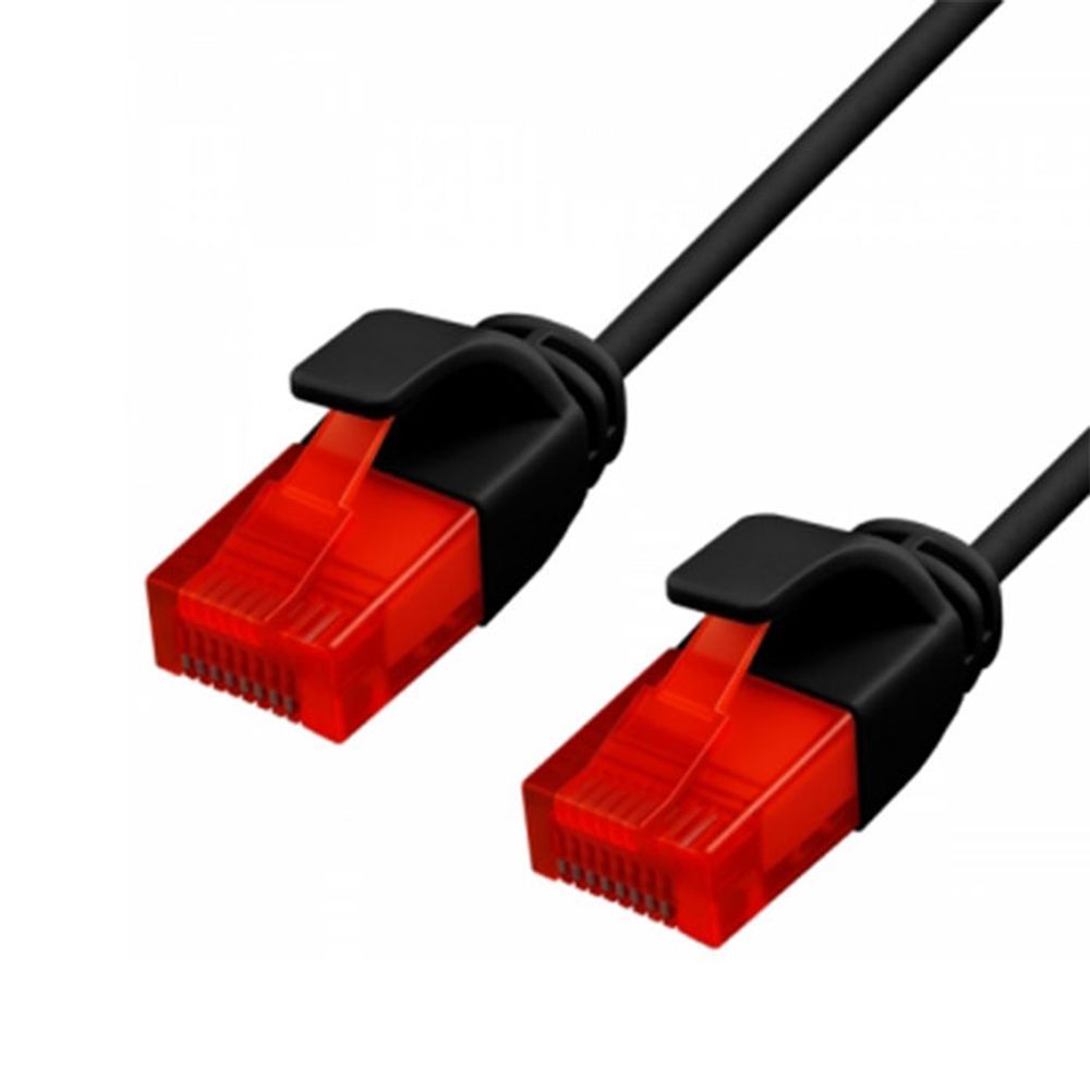 CAT.6A UTP 슬림 랜 케이블 15m 1개 블랙