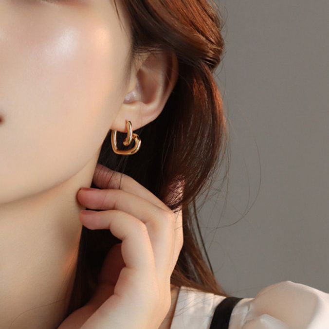 s925 뱅뱅 하트 귀걸이 2컬러