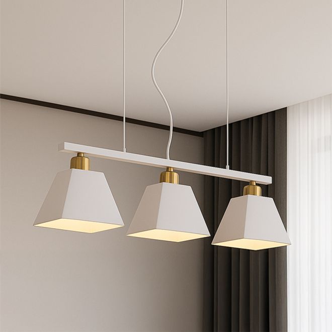 카페 인테리어 LED 천장조명 XH-6778-C 3등 화이트 골드