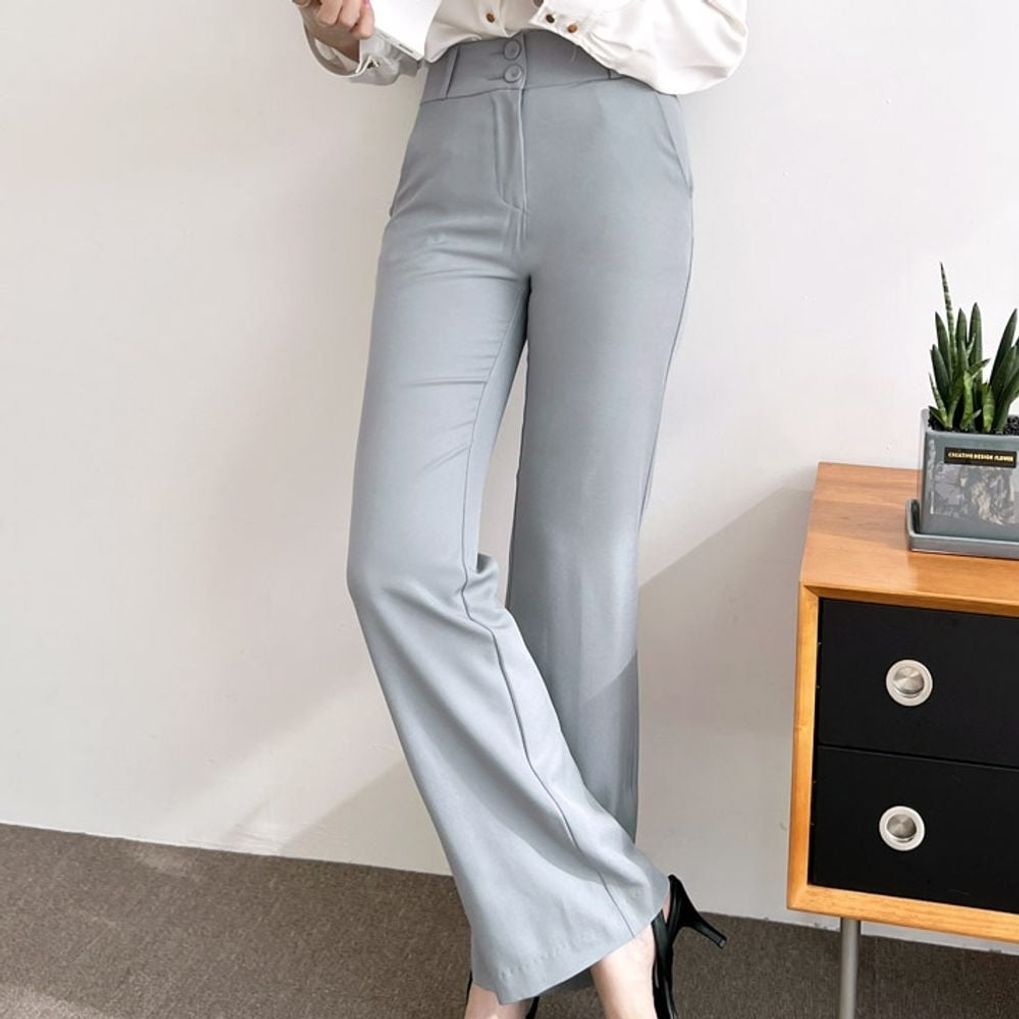 블랙 M(28) SW 가을여자바지 여성가을바지 정장 팬츠 부츠컷 여자바지