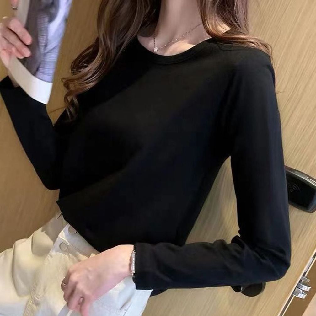 MD 추천픽 SW 라운드넥 모달 긴팔 긴팔티셔츠 여자 여자긴팔티 베이직