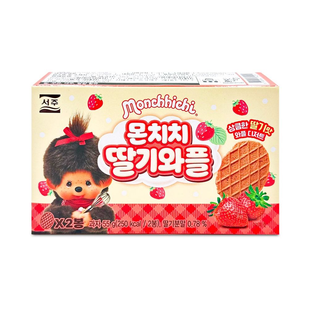 서주 몬치치 딸기와플 55g