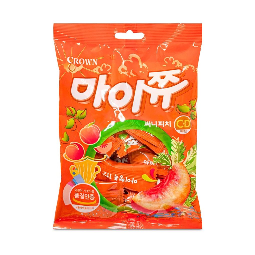 크라운 마이쮸 써니피치 100g