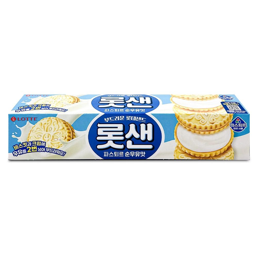 롯데 부드러운 롯데샌드 롯샌 파스퇴르 순우유맛 105g